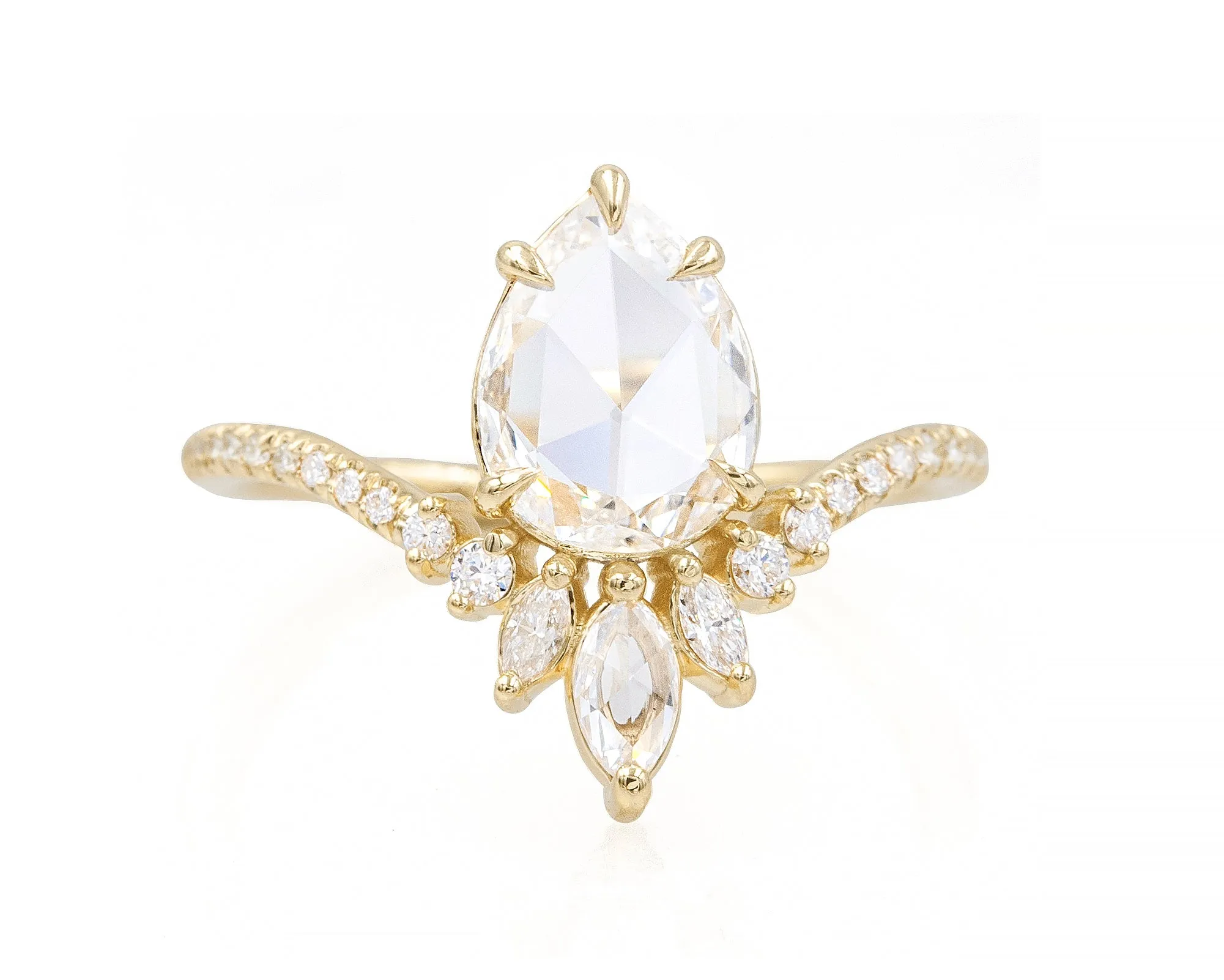 0.77-Carat Lotus Ring