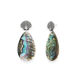 Abalone Shell Statement Earrings