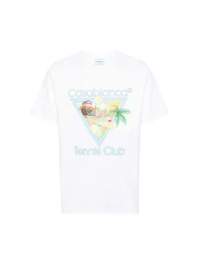 AFRO CUBISM TENNIS CLUB PRINTED T-SHIRT