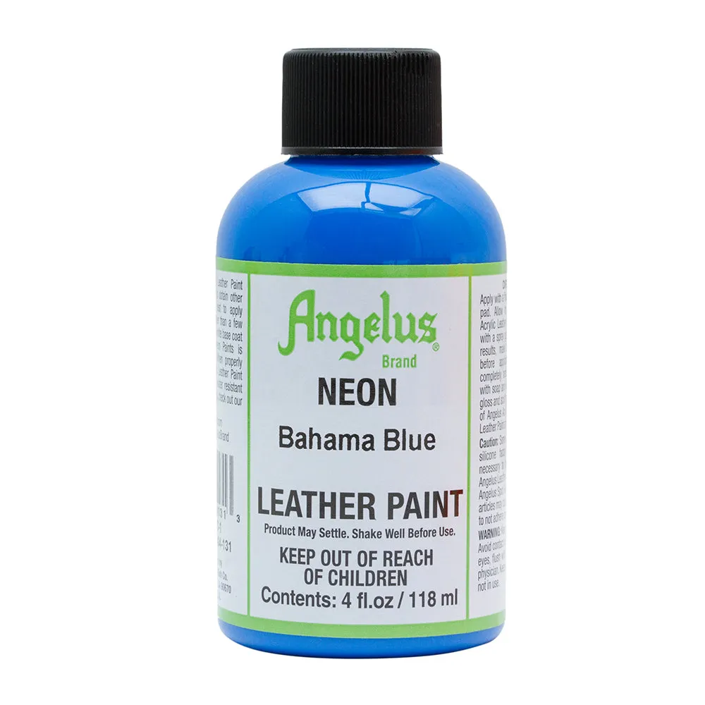 Angelus Neon Bahama Blue Leather Paint 094