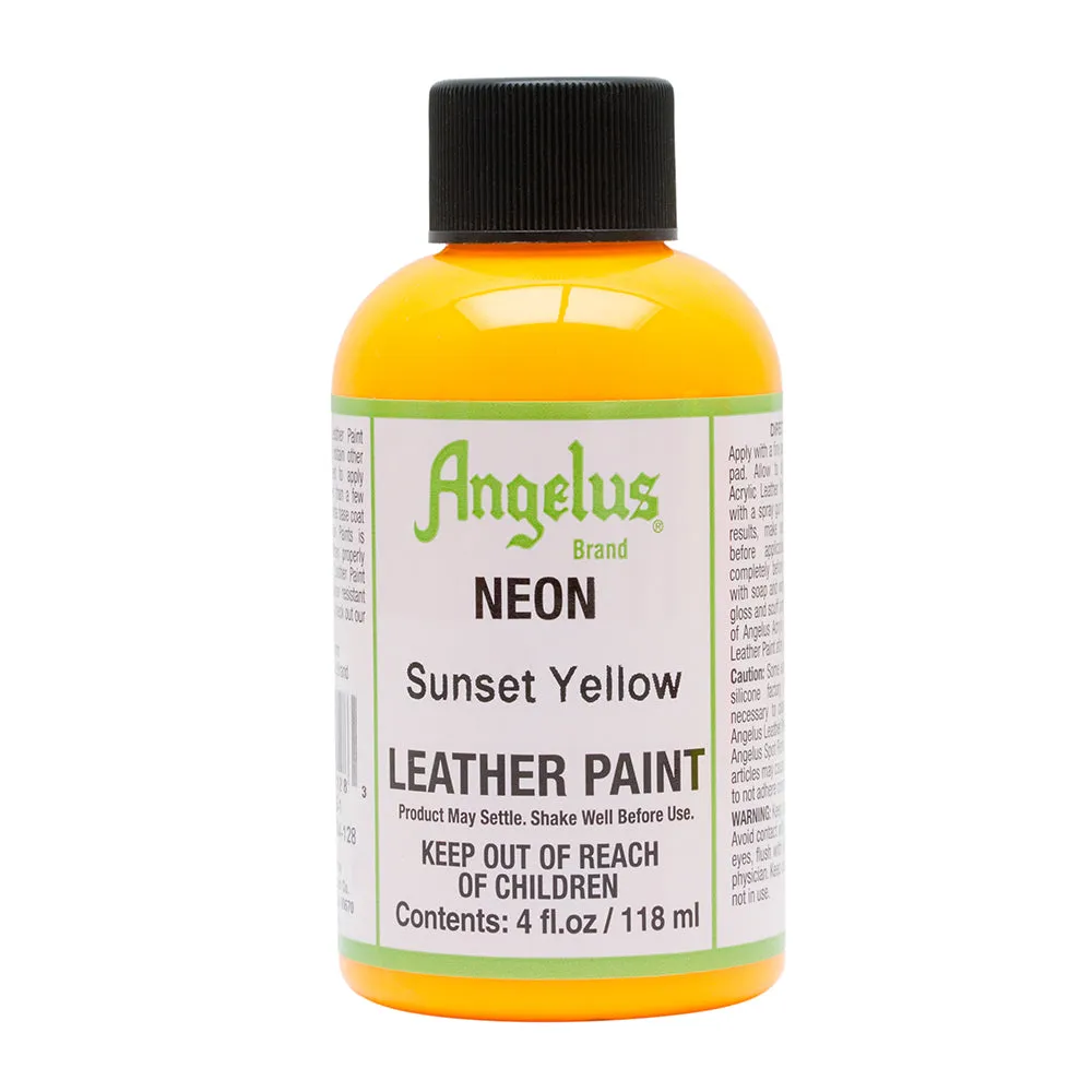 Angelus Neon Sunset Yellow Leather Paint 091