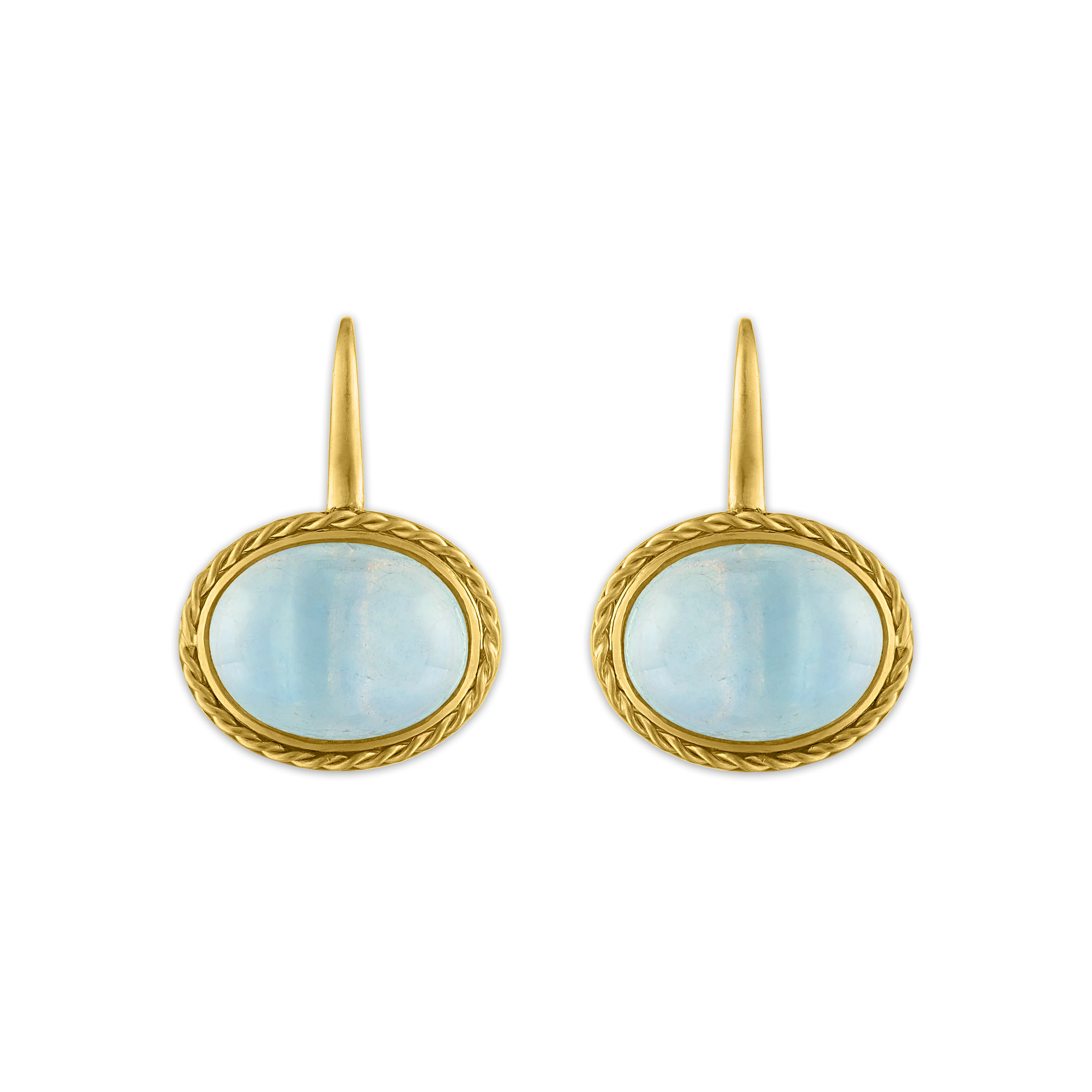 Aquamarine Chorda Hook Earrings