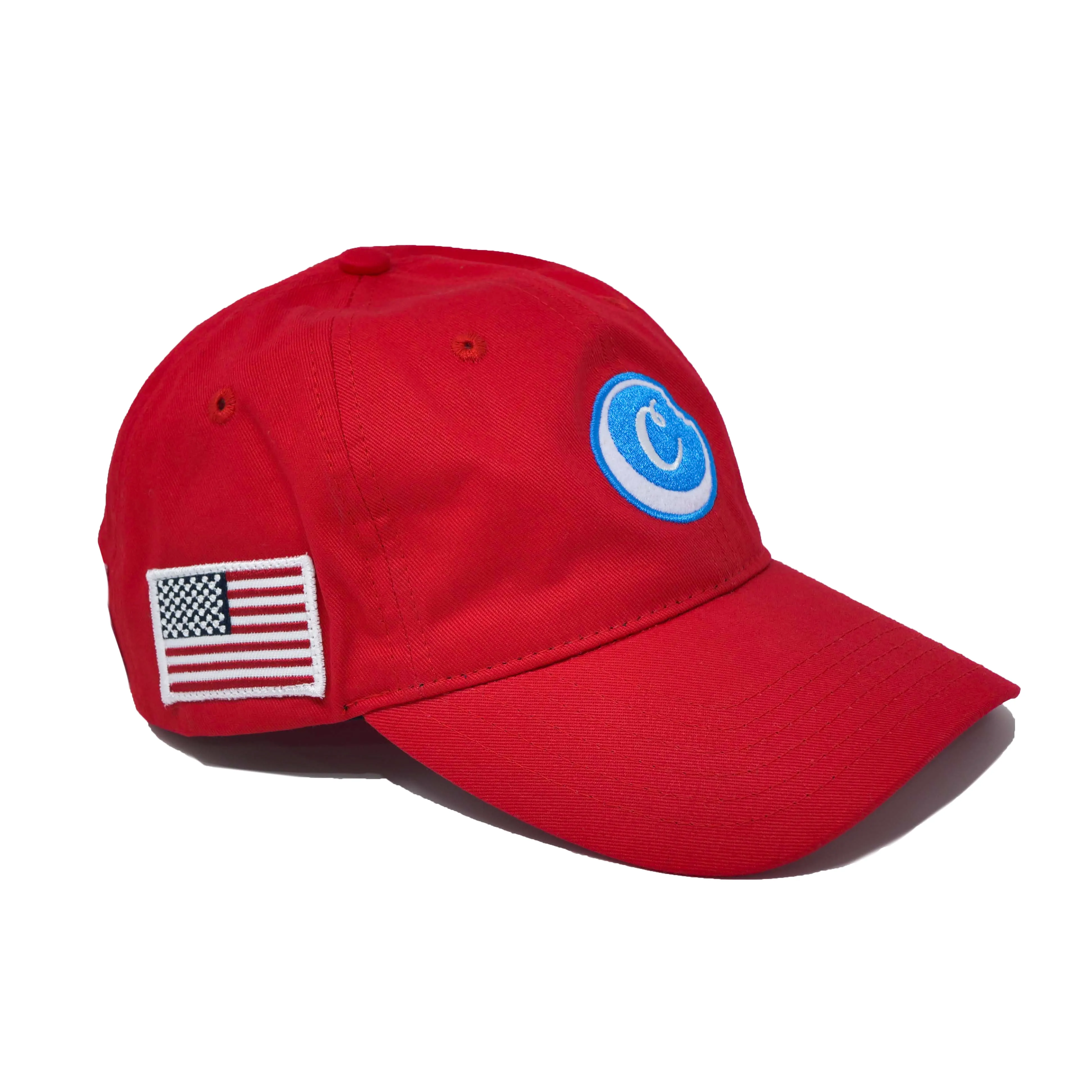 AWARD TOUR COTTON CANVAS DAD HAT RED