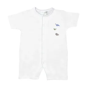 Big Dinos Embroidery Romper | Baby Boy