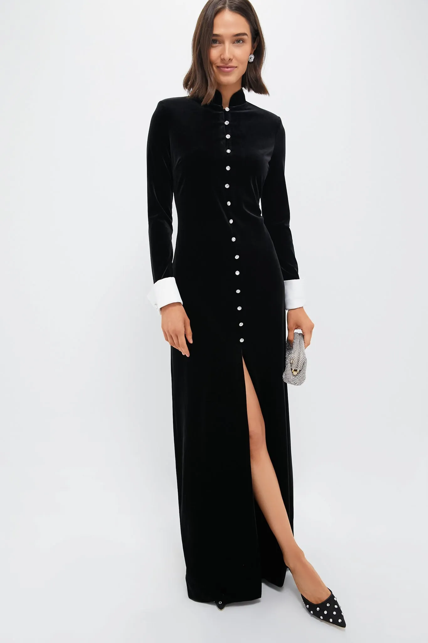 Black Velvet Loretta Dress