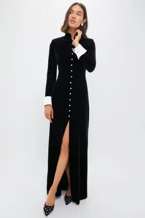 Black Velvet Loretta Dress