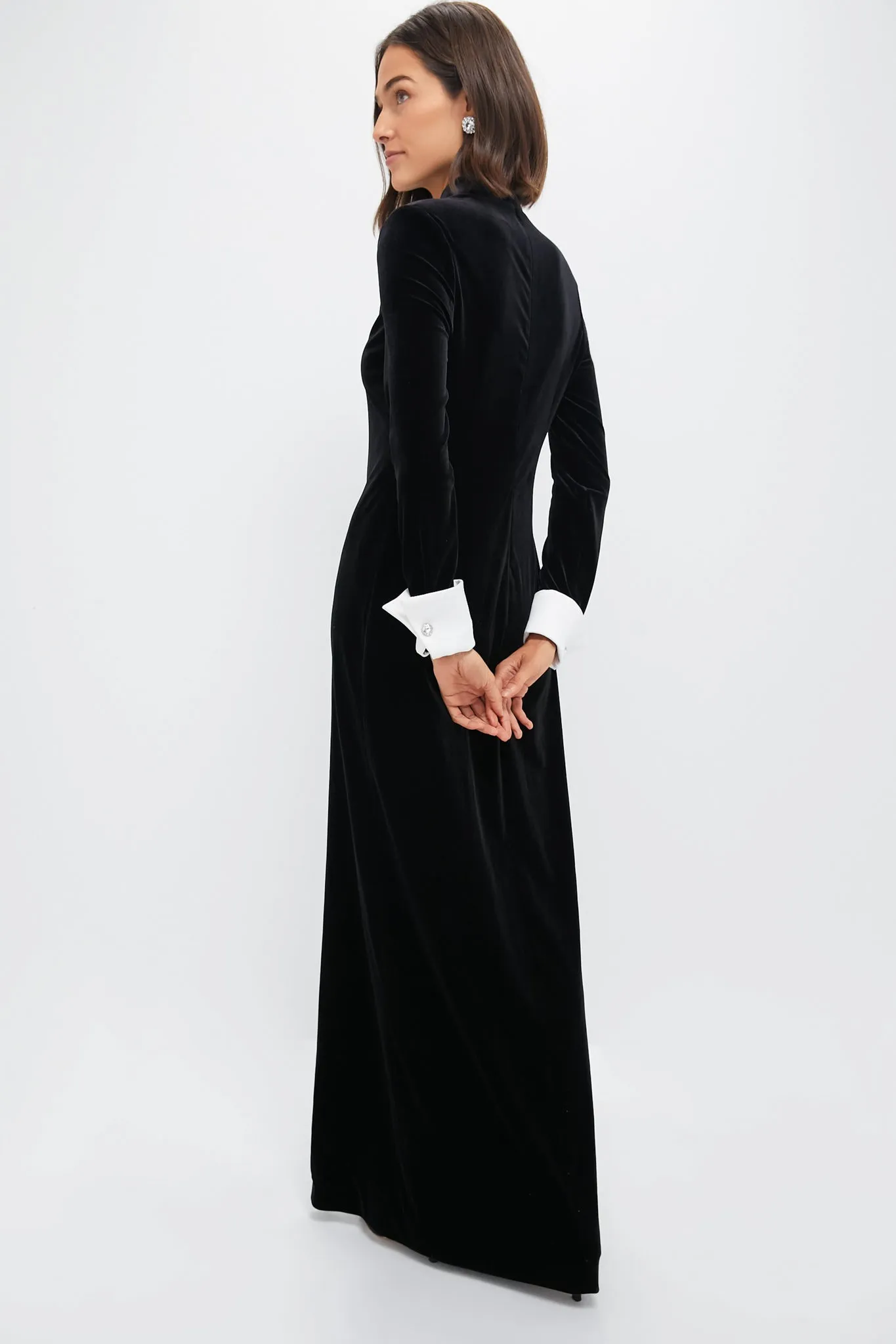 Black Velvet Loretta Dress