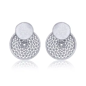 BLANCH SILVER STUD EARRINGS FILIGREE