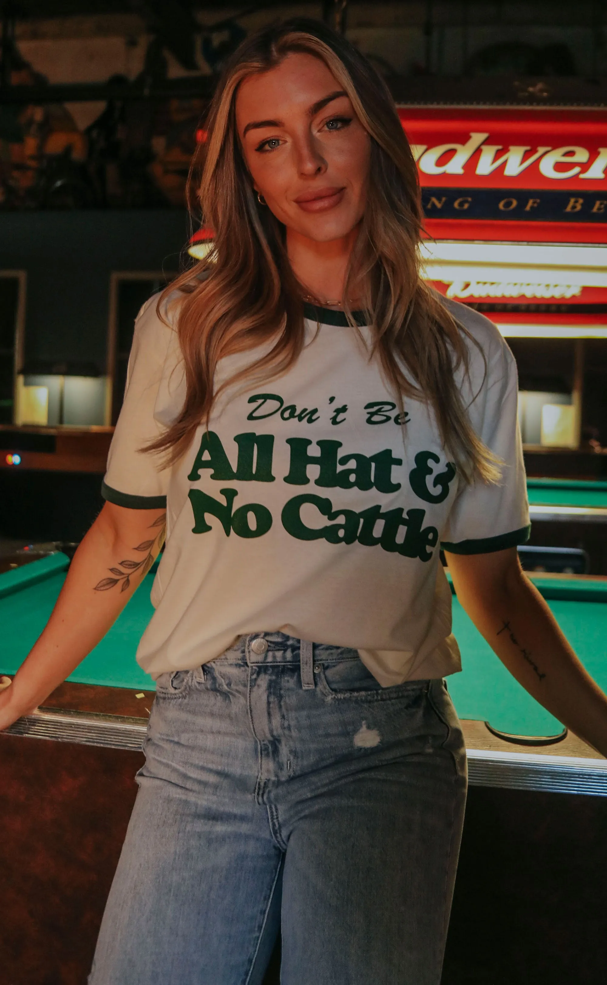 charlie southern: all hat no cattle ringer tee