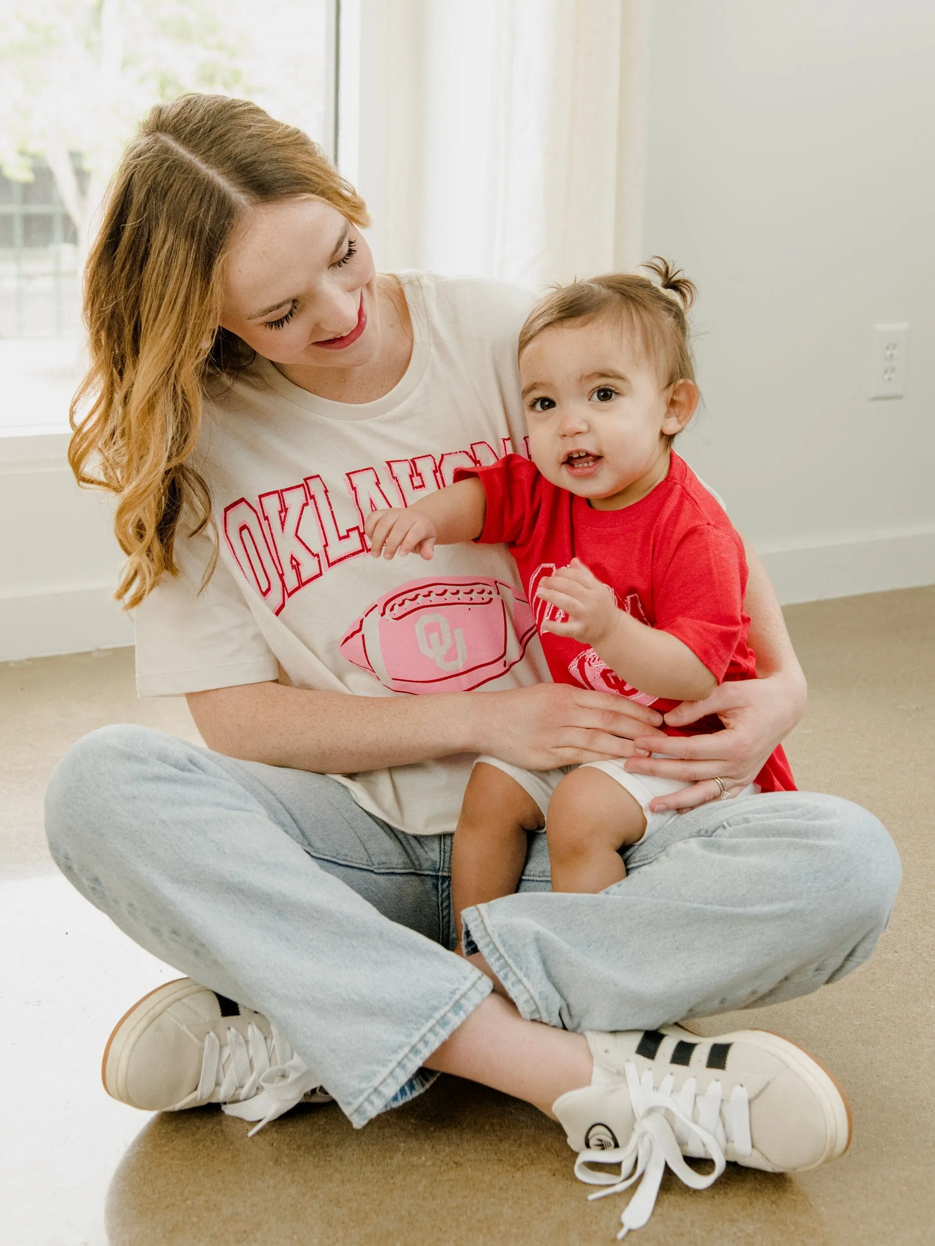 Children's OU Wonka Football Crimson Tee