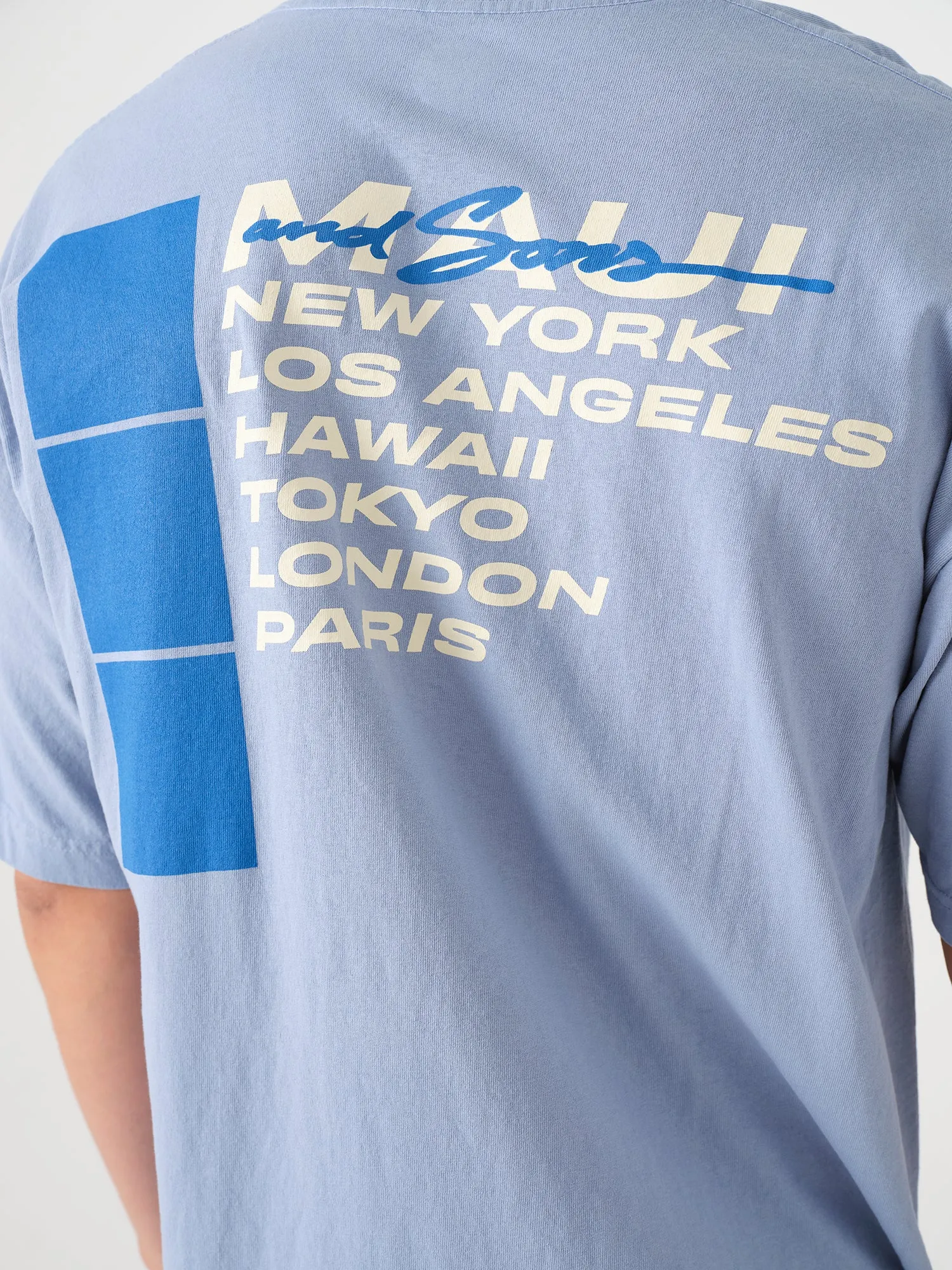 City Wave T-Shirt in Clear Blue