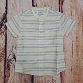 CLEARANCE Mayoral Lime Stripe Collar Shirt