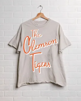 Clemson Tigers Beverly Gray Thrifted Tee