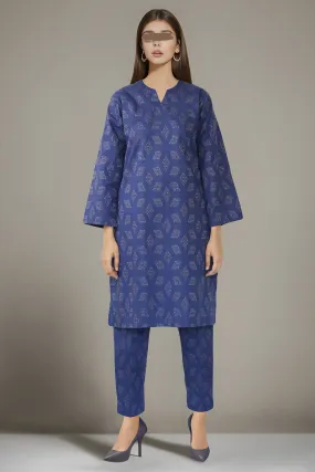 Cotton Jacquard Stitched 2 Piece (Shirt/Trouser)