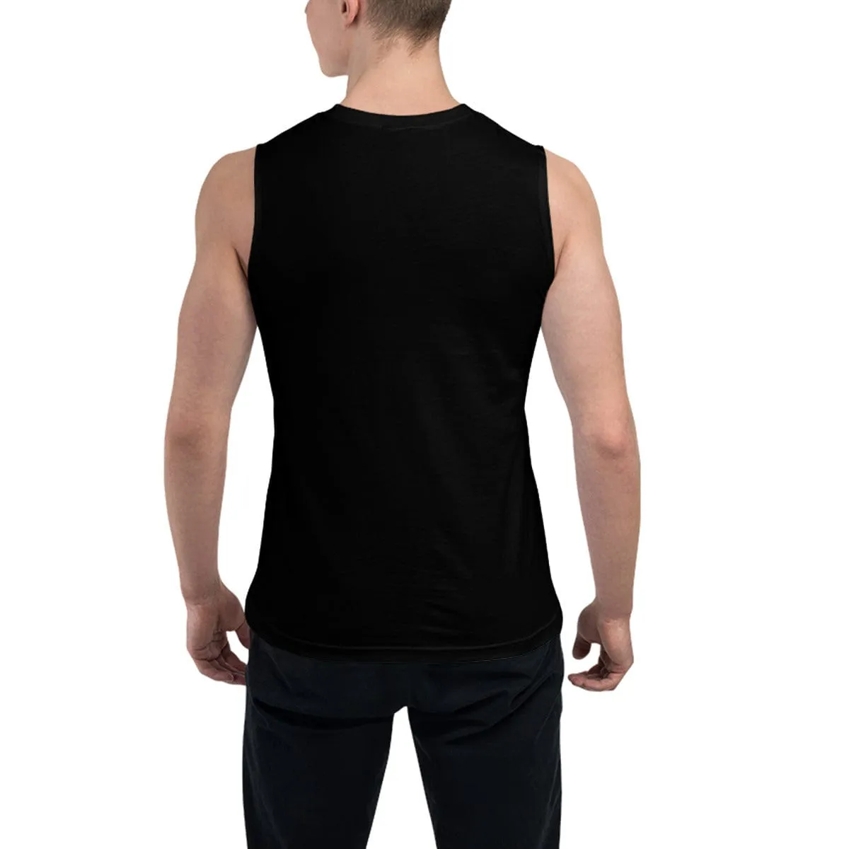 Custom Face Men's Black Bee Sleeveless Personality T-shirt