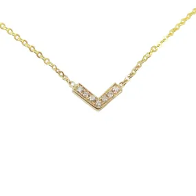 Diamond V Necklace