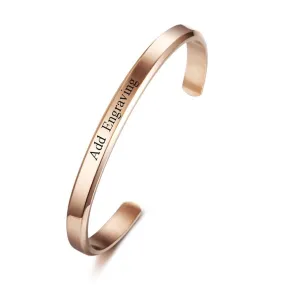 Engraved Name ID Bracelet For Women