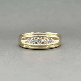 Estate 14K Y Gold 0.43ctw I-J/SI2 Diamond Men’s Ring