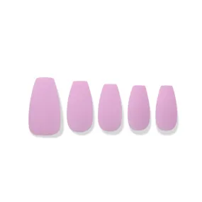 Finger Suit Taffy Pink Nails 40pcs Hand Artificial Fake Nails Long Pretty Home Art Tips Beauty Coffin Shape Press On Pink Color