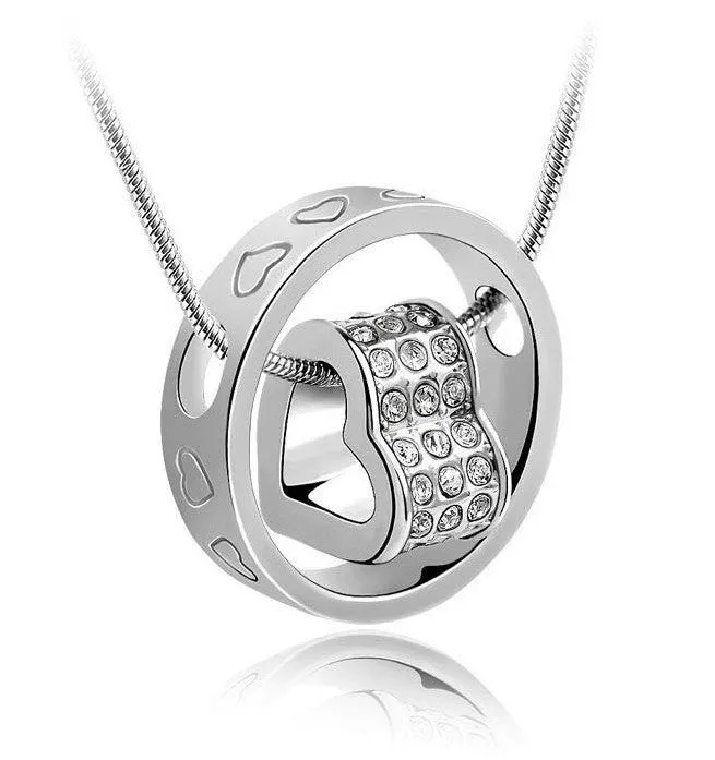 Forever Heart Pendant - White Gold