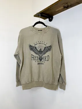 Freebird Cord Crew Neck