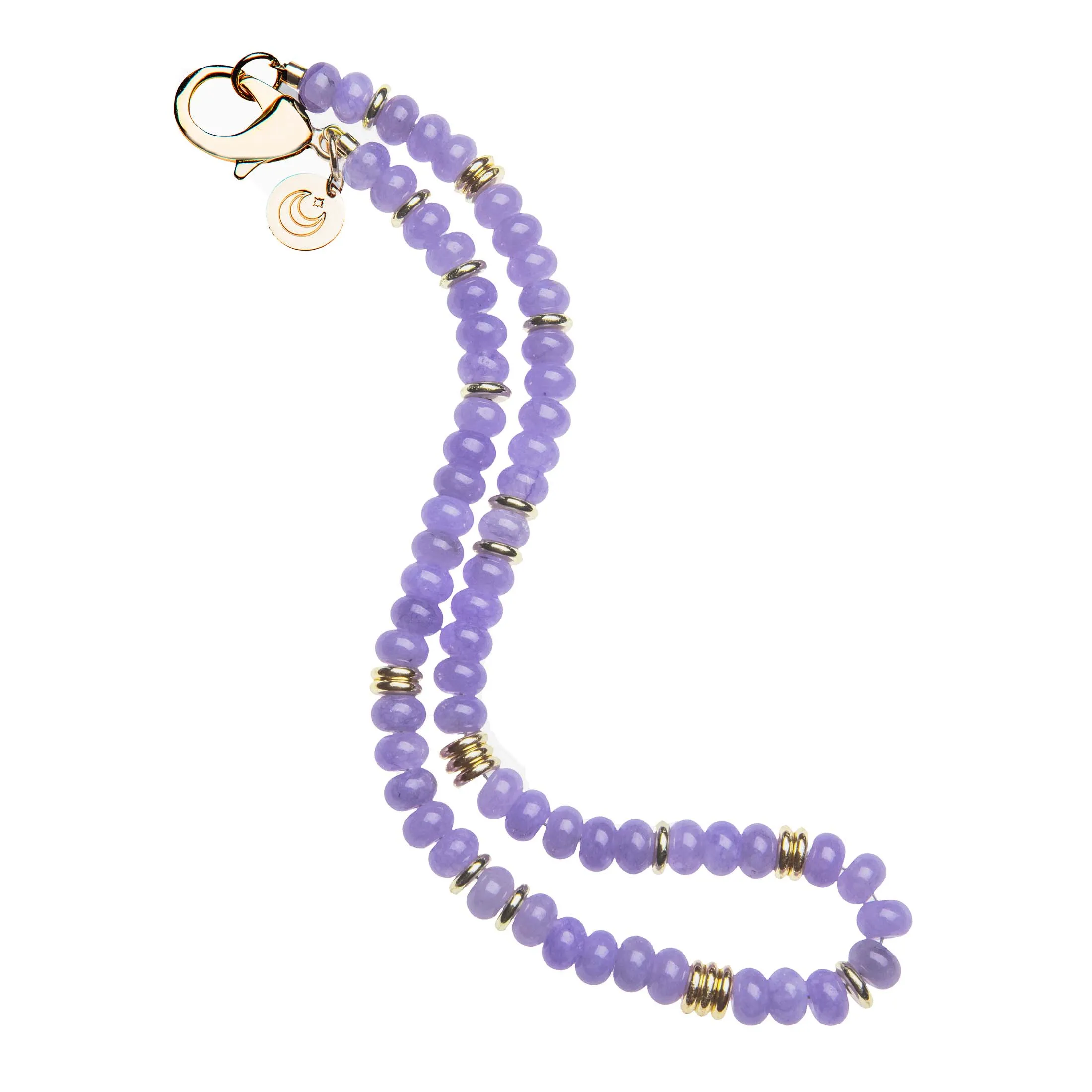 Gumdrop Beaded Necklace in Periwinkle