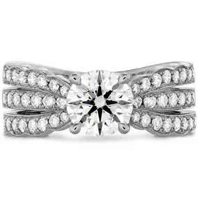 Hearts On Fire Lorelei Triple Diamond Row Engagement Ring