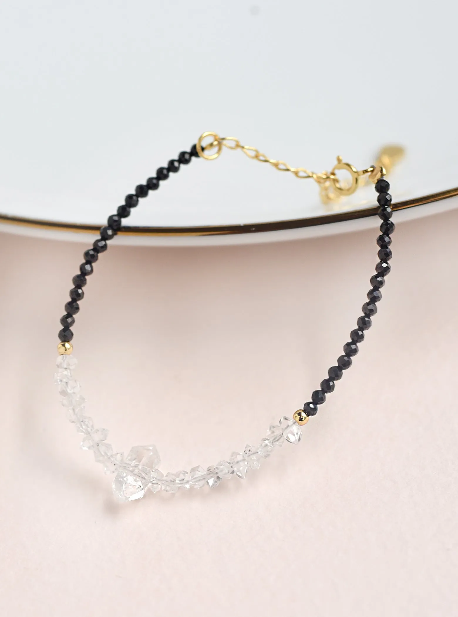 Herkimer Diamond Beaded Bracelet