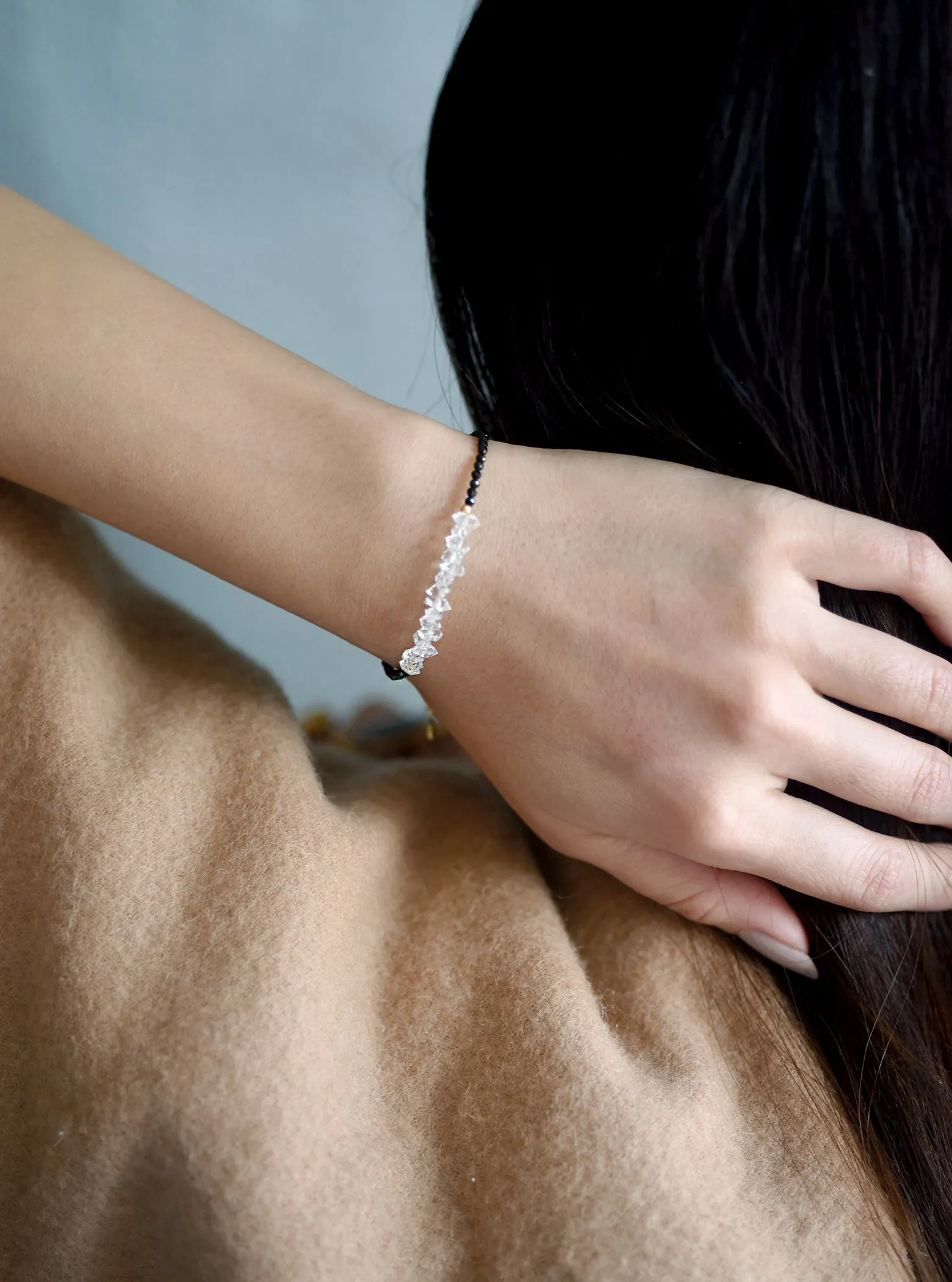 Herkimer Diamond Beaded Bracelet