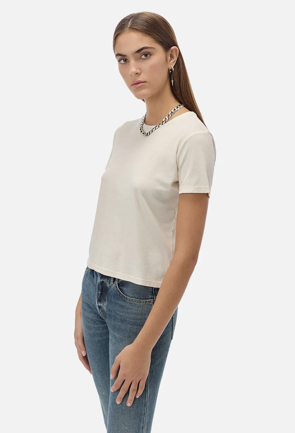 High Twist Cotton Classic Tee / Alabaster