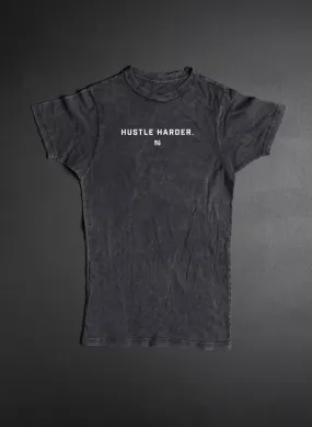 HUSTLE HARDER OVERSIZED TEE - BLACK