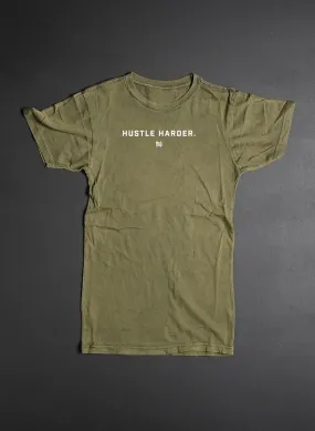 HUSTLE HARDER OVERSIZED TEE - OLIVE