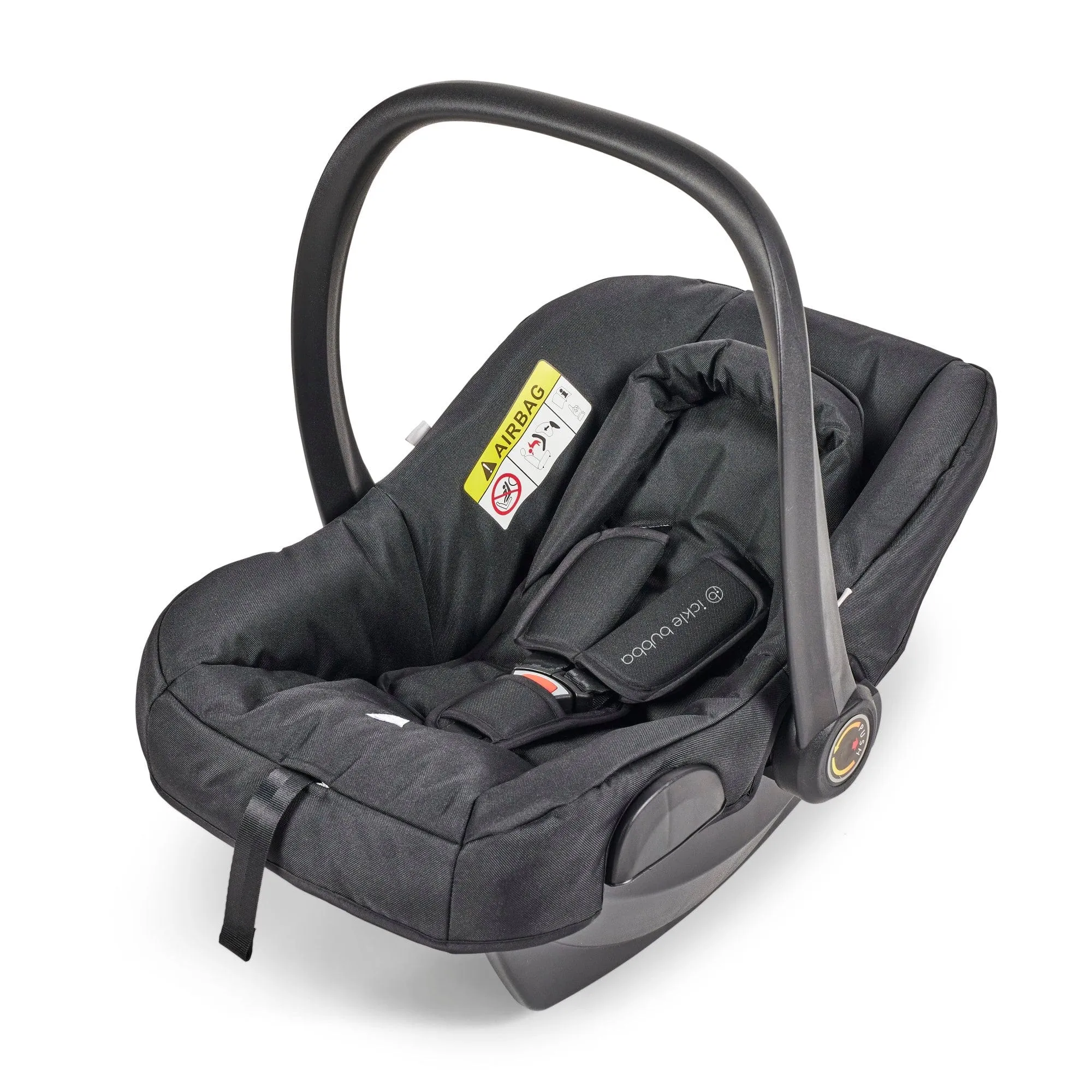 Ickle Bubba Comet 3-In-1 Travel System With Astral Car Seat - Black / Dusky Pink