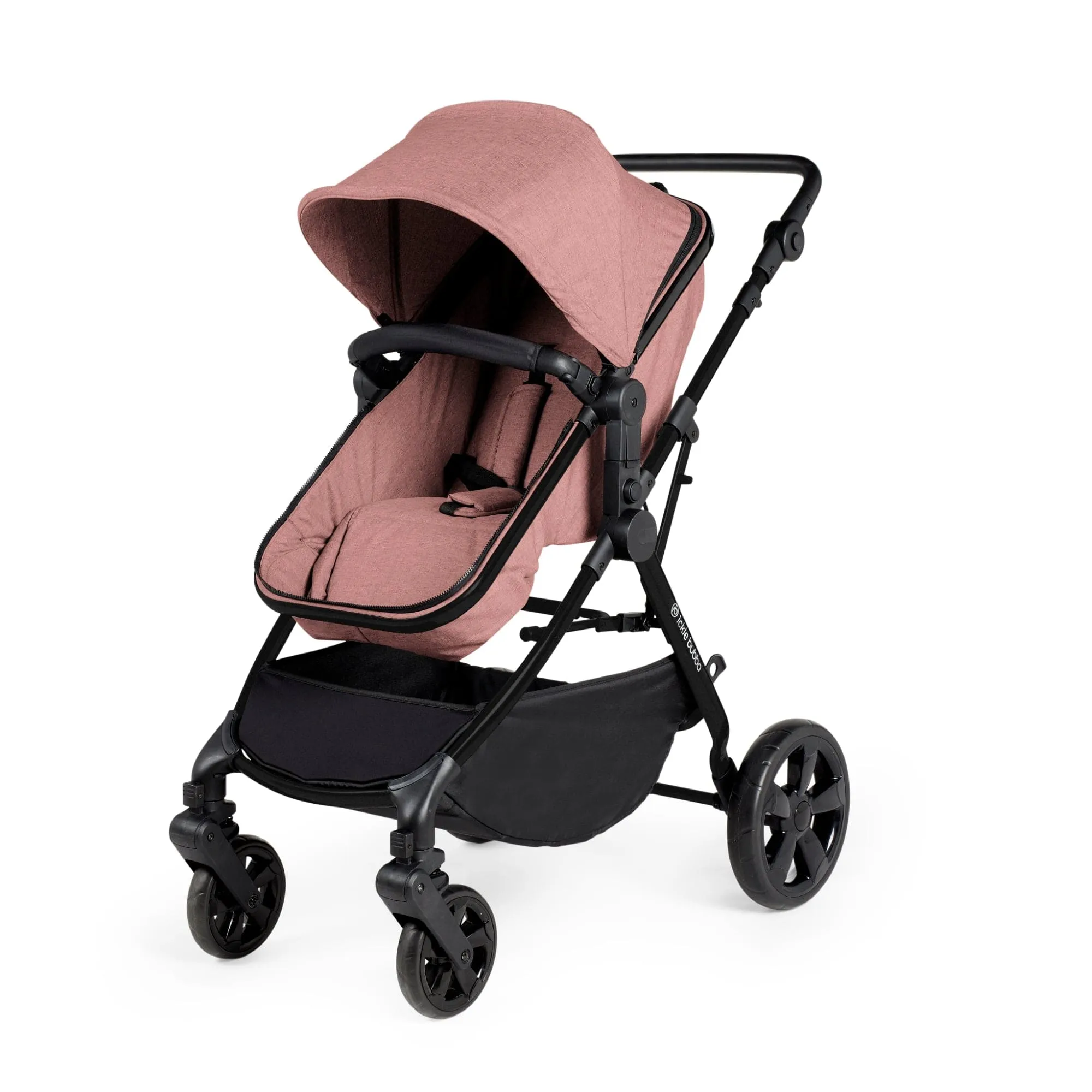 Ickle Bubba Comet 3-In-1 Travel System With Astral Car Seat - Black / Dusky Pink