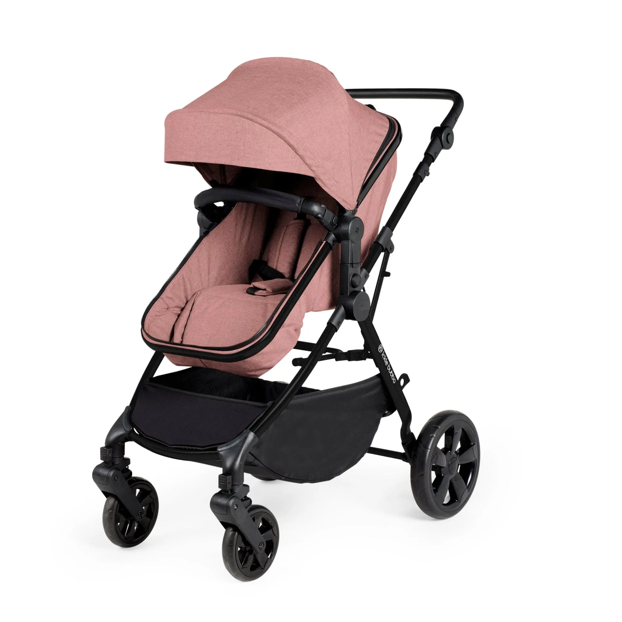 Ickle Bubba Comet 3-In-1 Travel System With Astral Car Seat - Black / Dusky Pink