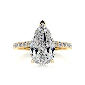 Jenny Diamond Engagement Ring -18K Yellow Gold