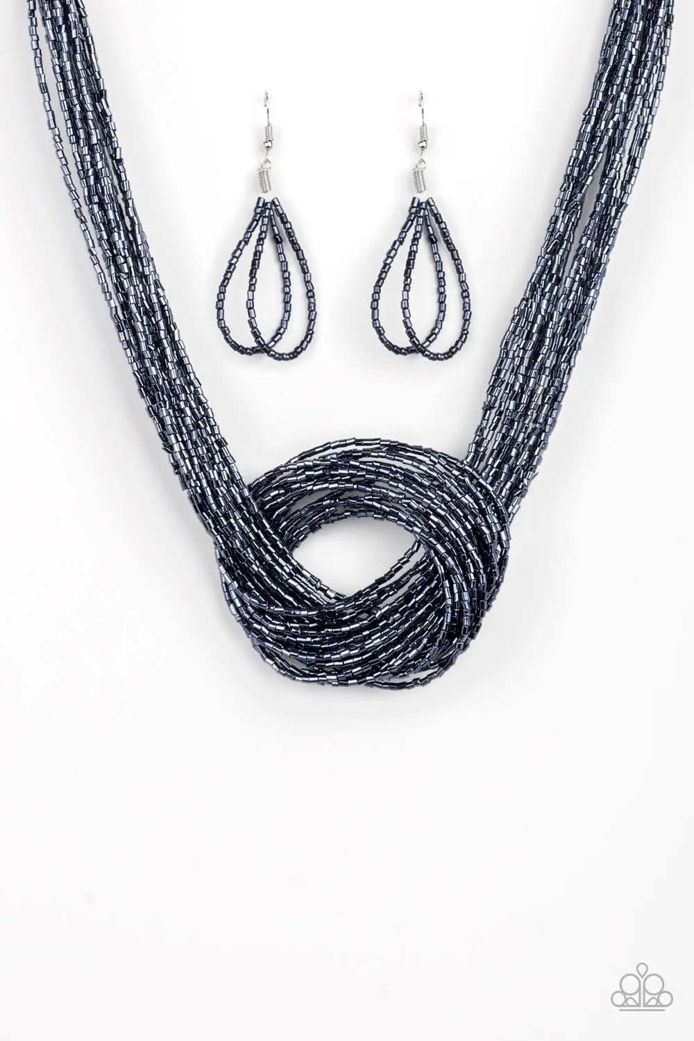 Knotted Knockout Blue-Necklace