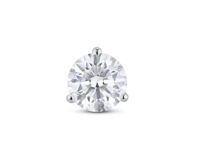 Lab-Grown Diamond 2ct. Round Brilliant Solitaire Stud | White