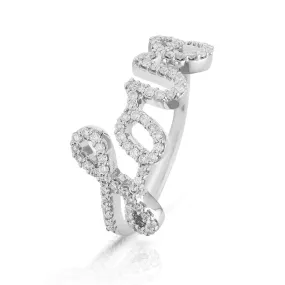 Lajoux Diamond Love Ring White Gold