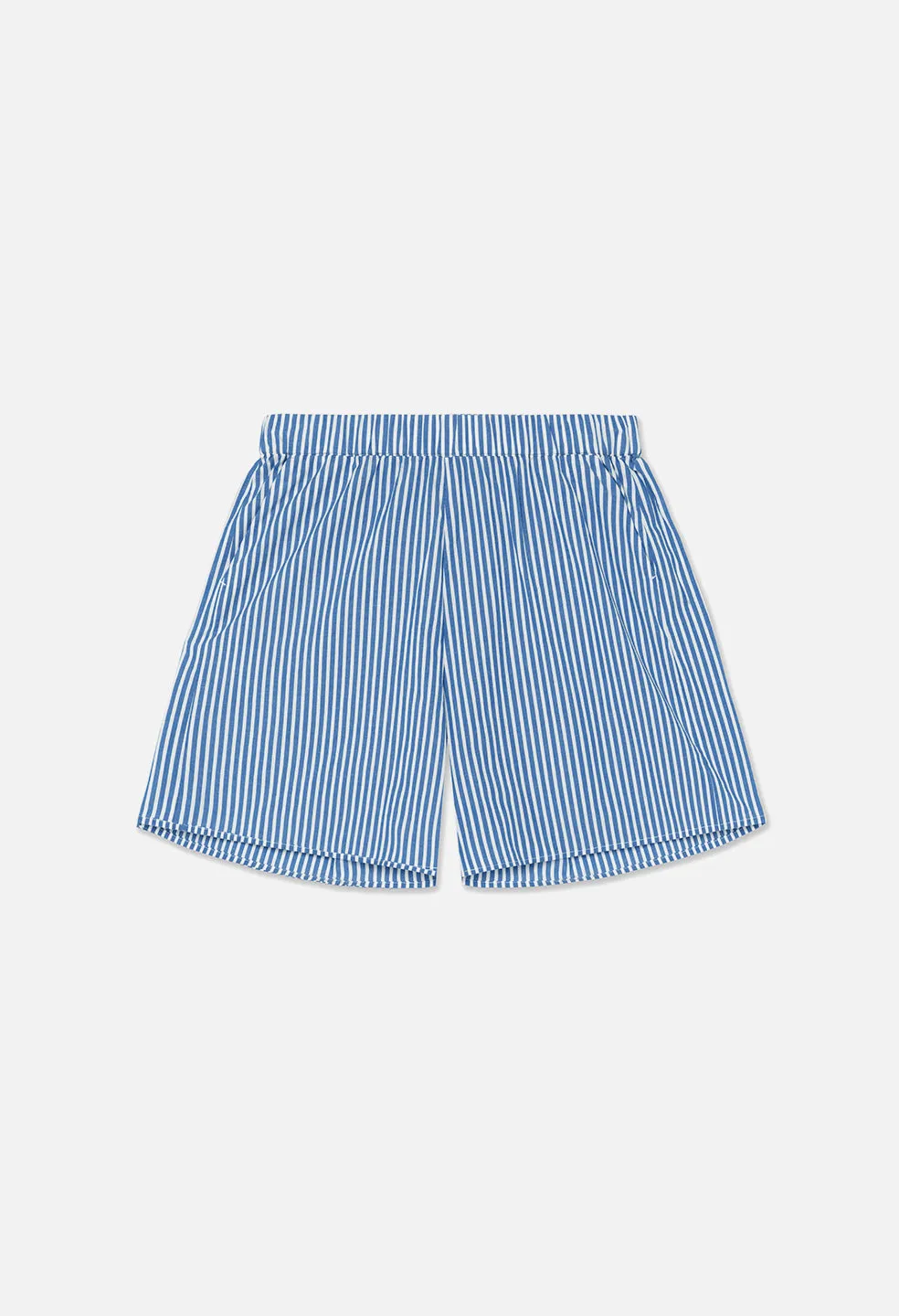 Leisure Poplin Short / Blue X White