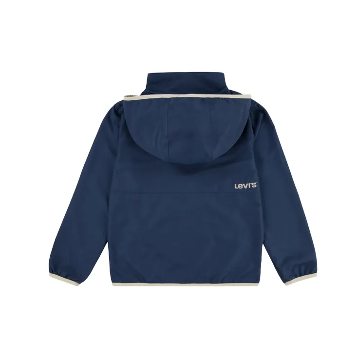 Levi's Kids Lightweight boys' jacket with hood 9EK396-BCF blue