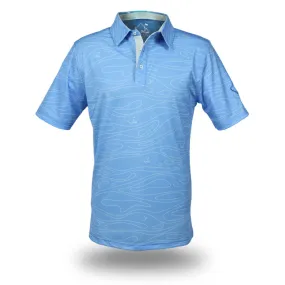 Liquid Ice Blue - OGA Men's Polo - Icy Blue