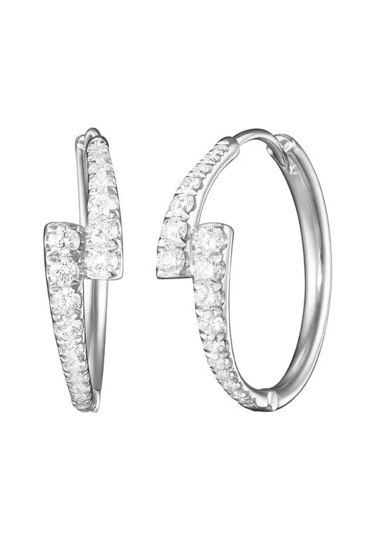 Lola Diamond Hoop Earrings