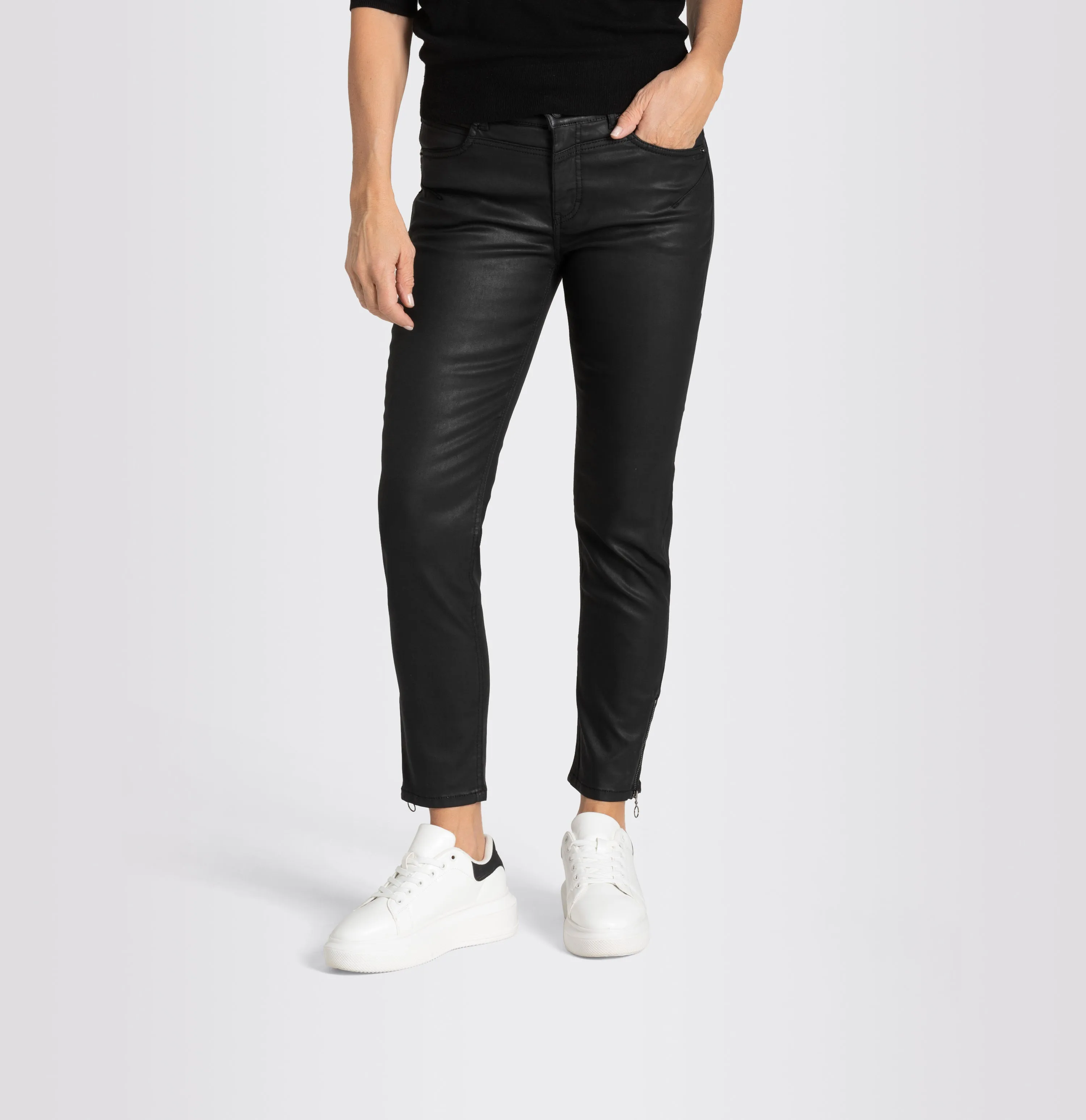 MAC JEANS - RICH SLIM, Coated cotton tencel