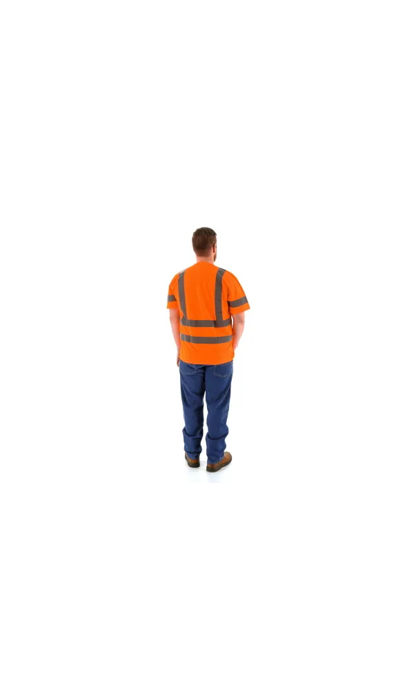 Majestic 75-5306 Hi-Vis Orange Short Sleeve Shirt ANSI 3, R