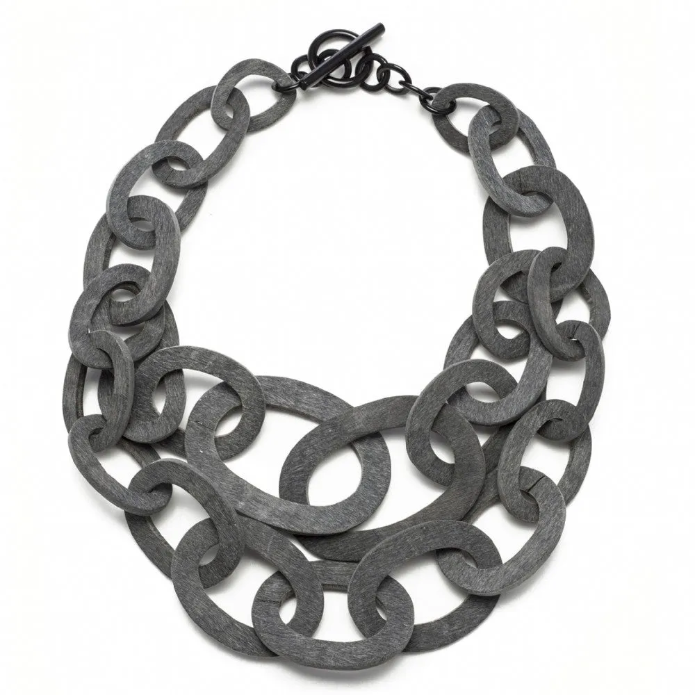 Matt Black Horn Necklace