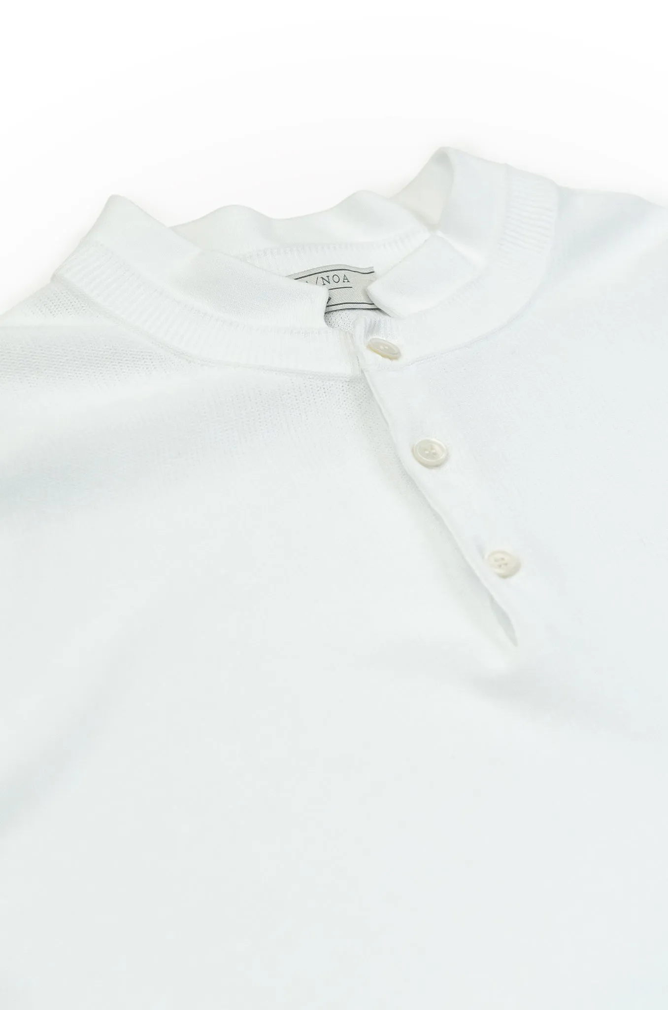 Maté polo tricot compact cotton (ice white)