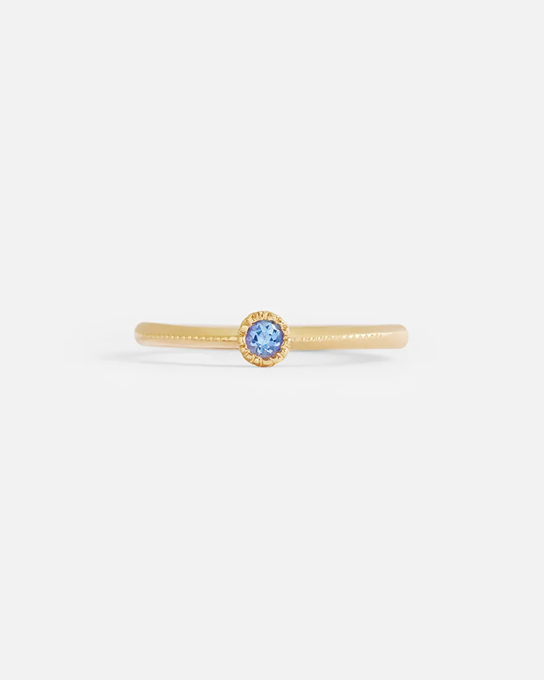 Melee Ball / Light Blue Sapphire Ring