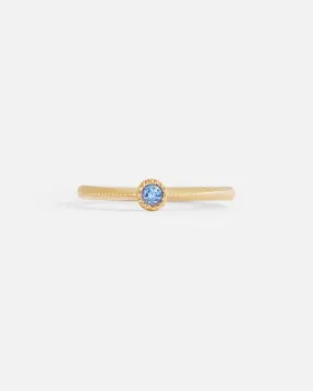 Melee Ball / Light Blue Sapphire Ring