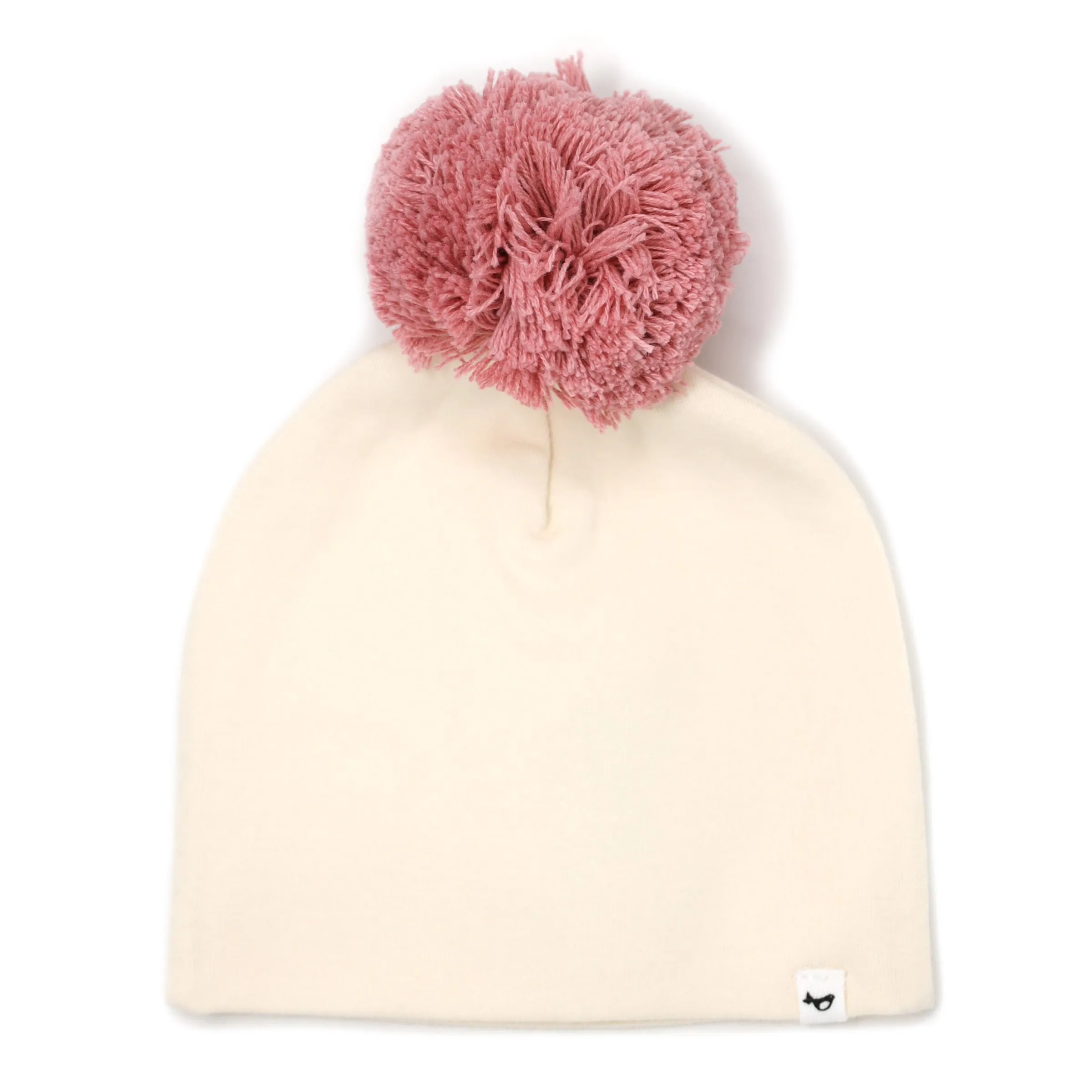 oh baby! Blush Yarn Pom Hat - Vanilla